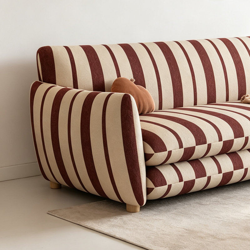 Canapé italien en tissu italien, Tissu beige