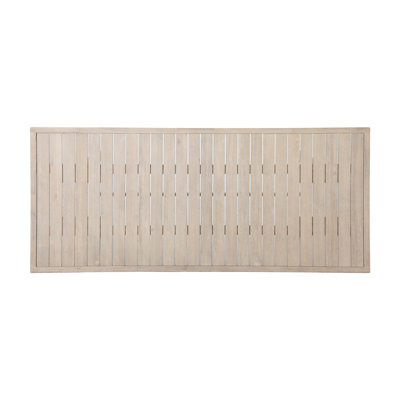 Patio Mediterranean Style Acacia Wood Dining Table