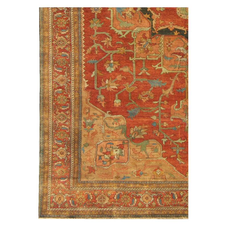 Antique Weave Serapi Wool Oriental Area Rug, Rectangle 15' x 20'