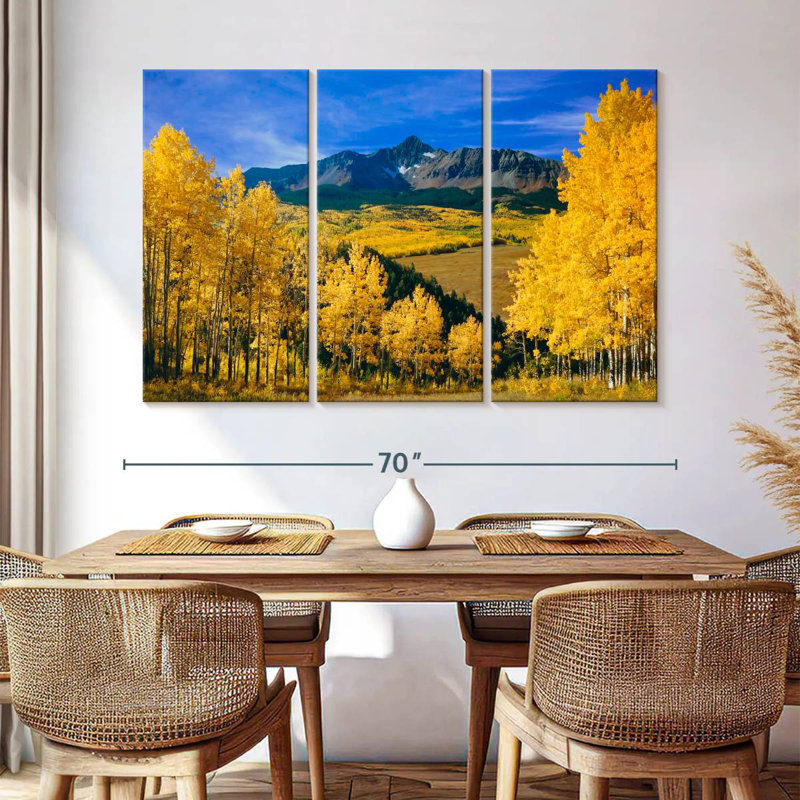 Alvord Autumnal Aspen Trees, 42" H x 65" W