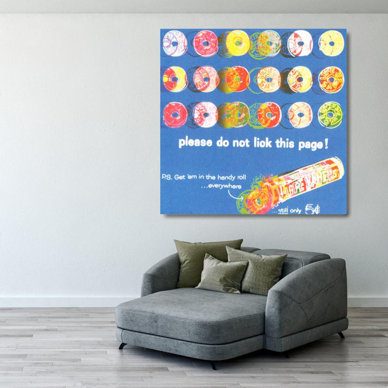 ADS: Life Savers, 1985, H 28 po x l 28 po