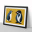 Young Penguins Abstract - Framed Print-2043635665-2043635676