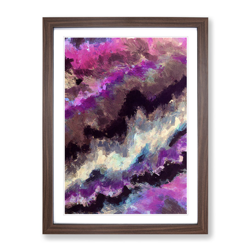 Blinded By Light - Painting, Walnut Framed, 66cm H x 48cm W x 2cm D, White