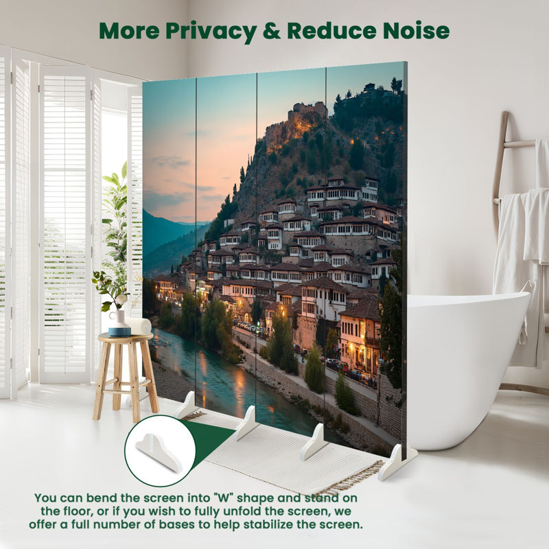 Cloison pliante 4 panneaux Royal Berat