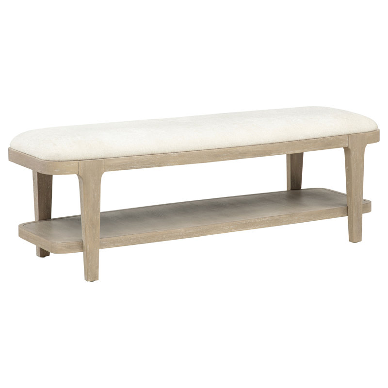 Banc de chambre Lucaire capitonné en grès