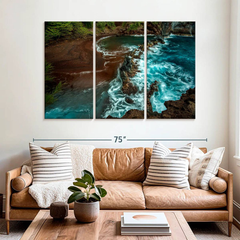 Gillard Hana Red Sand Beach, 42" H x 65" W
