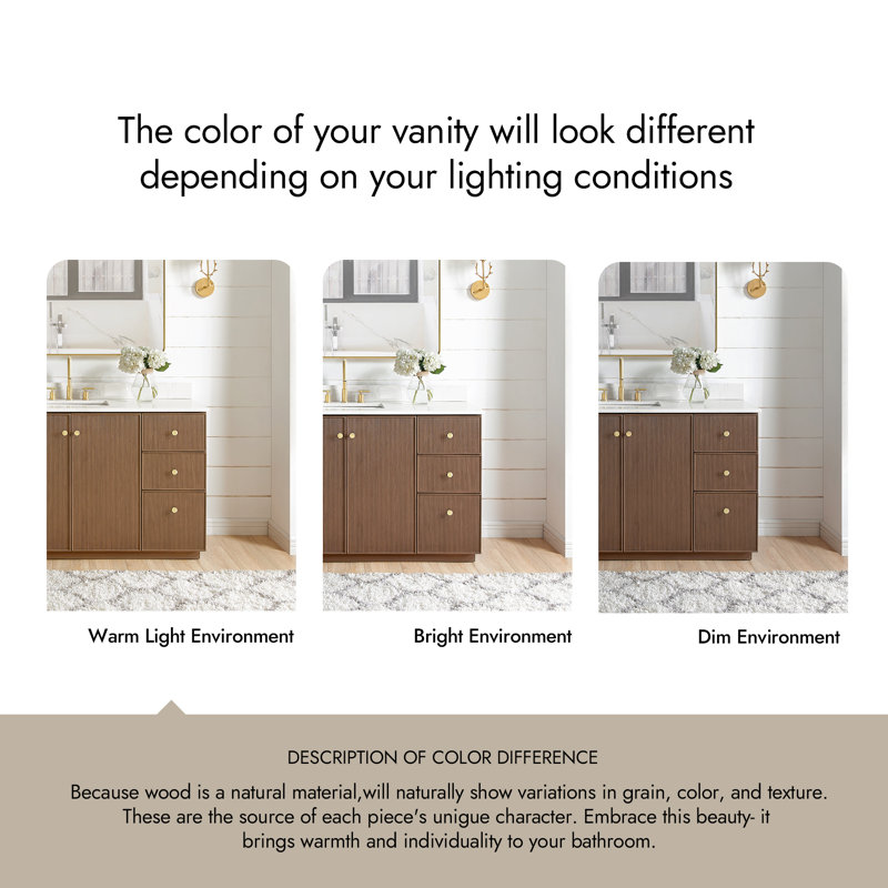 Amella 72'' Free Standing Double Bathroom Vanity with Quartz Top, Dark Brown Oak