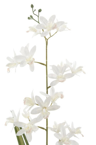 26" Artificial White Orchid in Vanda Pot