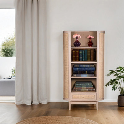 Valencia 165cm H x 90cm W Solid Wood Standard Bookcase