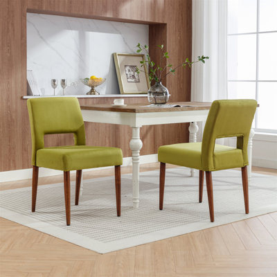 Chaise d'appoint en velours sahiba