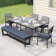 Abby 6 - Person Rectangular Outdoor Dining Set with Cushions