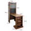 Bureau pliant avec rangement, bureau d'ordinateur pliable peu encombrant pour les petits espaces, table d'écriture pour bureau à domicile, chambre à coucher, dortoir, appartement