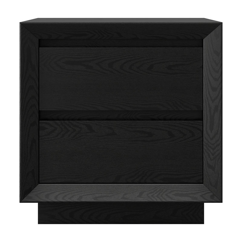 Table de chevet rectangulaire 24 po Emmett, Grain noir