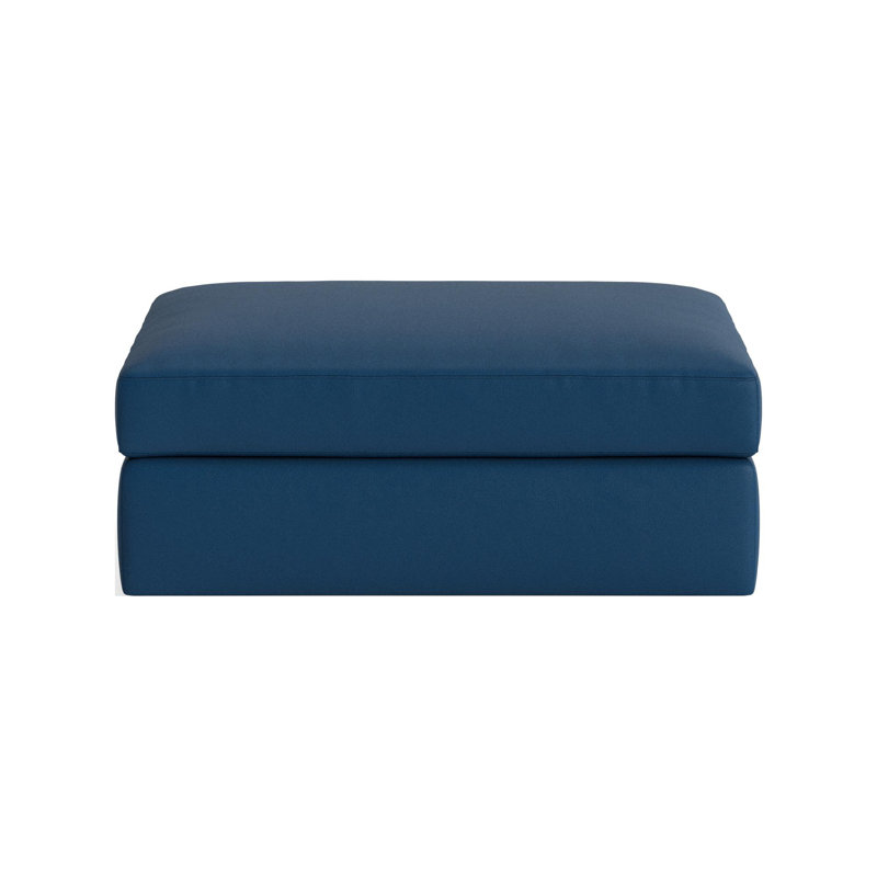 The OG Ottoman, Leather - Deep Blue
