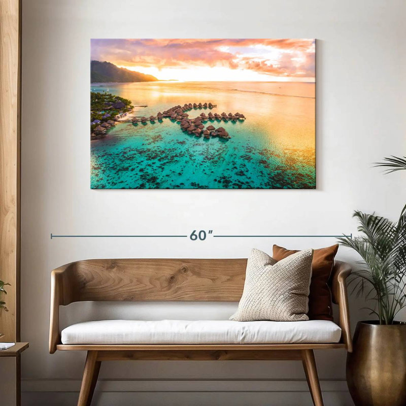 Lilie Moorea, pavillons flottants, H 30 po x l 45 po