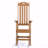 Outdoor Patio Rocking Chair, Teak Color, Made Of Sturdy HIPS Material, Equipped With 304 Stainless Steel Accessories-435732618