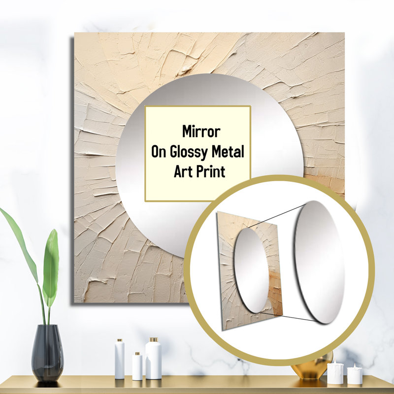 Mamini - Minimalism Large Square Mirror For Wall Art Decor, 23" x 23"