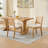 Farmhouse Rattan Dining Chairs Set Of 2 (No Including Dining Table)-436790341