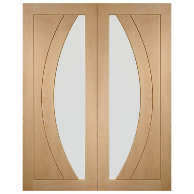 Internal Glazed Oak Salerno Pair