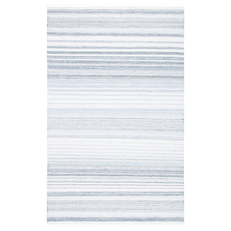 Mariselys Hand Woven Performance Striped Rug, Rectangle 3' x 5'