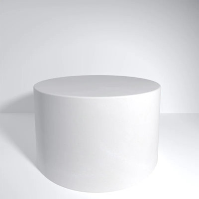 Cylinder A Concrete Side Table small 18" Dia*14" Tall Titanium White