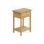 Table d'appoint, table de bout à 2 niveaux, table de chevet, table d'appoint, tiroir de rangement, chambre à coucher-155514347