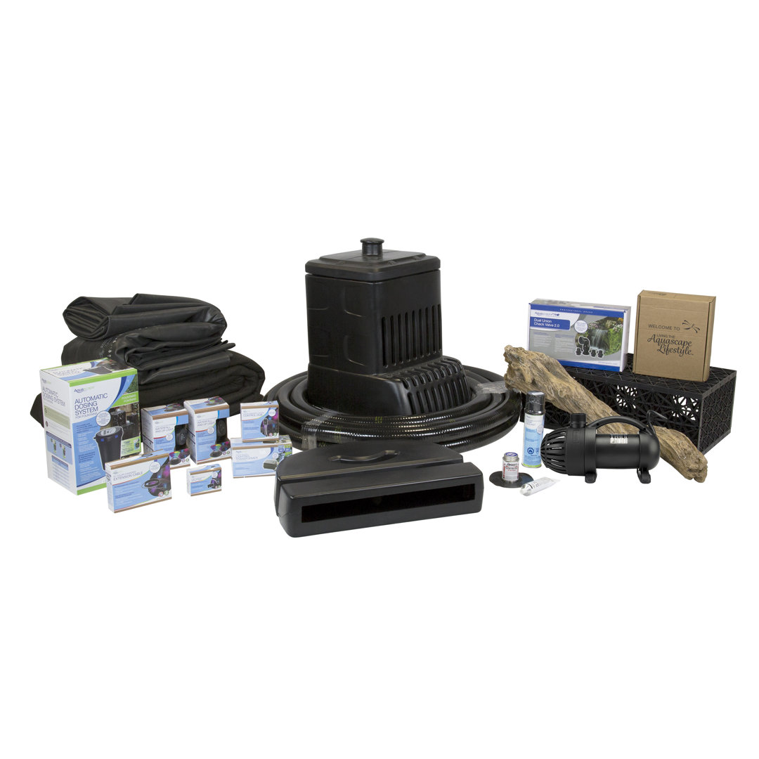 Medium Deluxe Pondless Waterfall Kit 16' Stream With Aquasurge 2000-4000 Adjustable Flow Pond Pump Aquascape