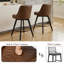 Faux Leather Swivel Accent Chair