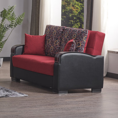 Norridge Mobi Max 87 in. Fabric Upholstered 3-Seater Twin 3-in-1 Sleeper Sofa Bed with Storage