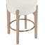 Tabouret de comptoir rembourré en tissu Maud-121555418