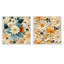 Hippolyte - Ensemble de 2 collages floraux carrés-101853629-101853628