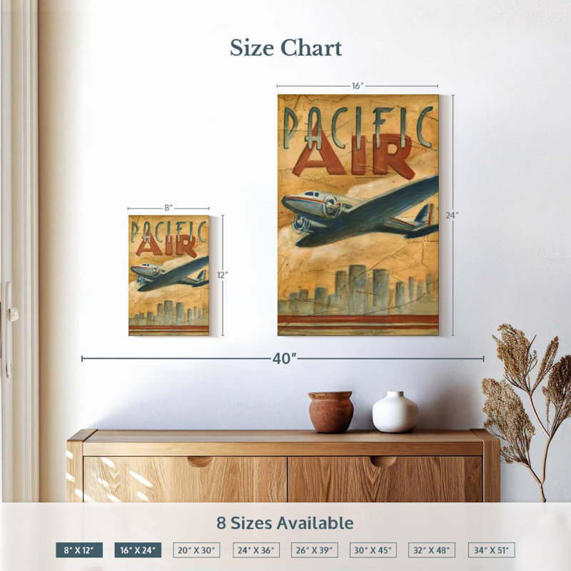 Mehar Pacific Air, 12" H x 8" W