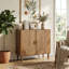 Buffet en bois Conrad avec rangement et tablettes réglables Conrad