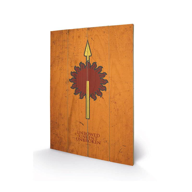 Game Of Thrones, Martell - No Frame Print, Wood, 59cm H x 40cm W