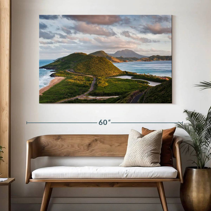 Gillard Nevis Island Scenery, 34" H x 51" W