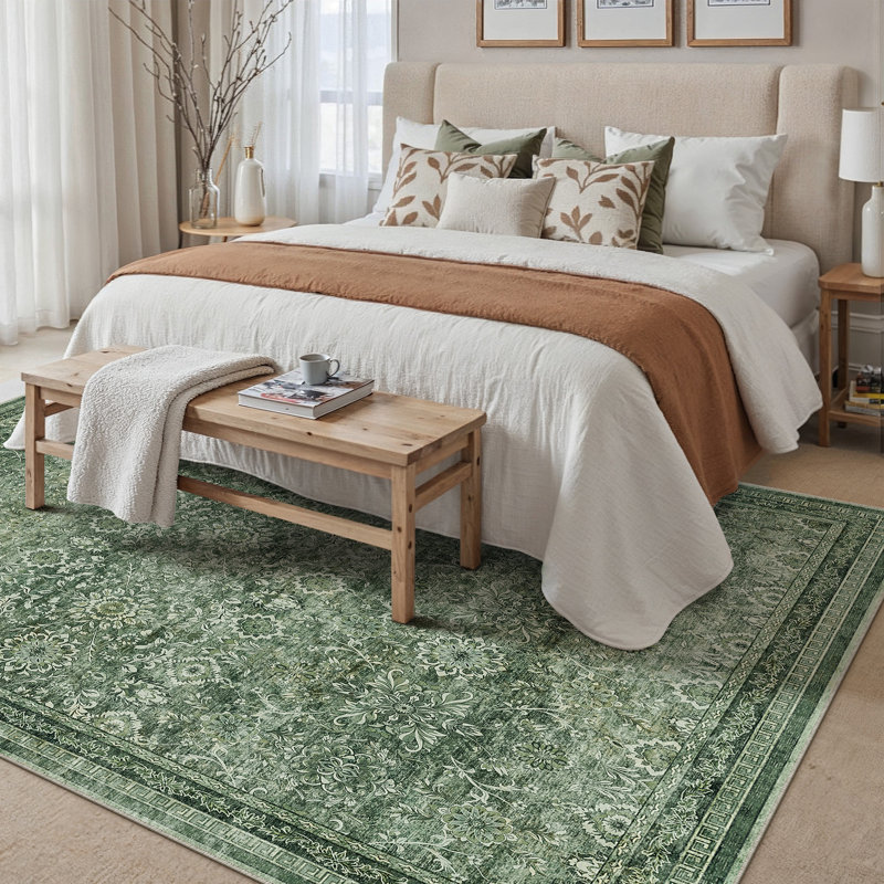 Tapis botanique Nova Nova, Green, Rectangle 6'3" x 8'6"