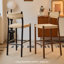 Chaise d'appoint noire à dossier bas (ensemble de 8)-342699459-342699462-342699513