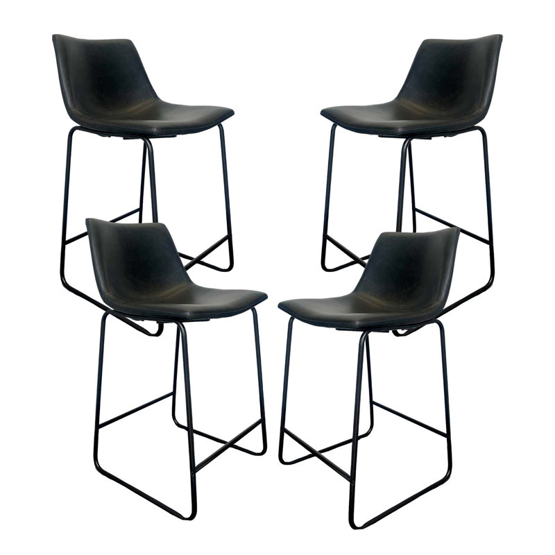 Tabouret de comptoir 26 po Lexy, Noir