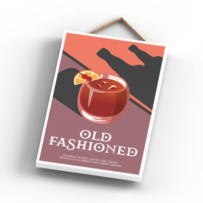 Cocktails - Old Fashioned - Print on MDF