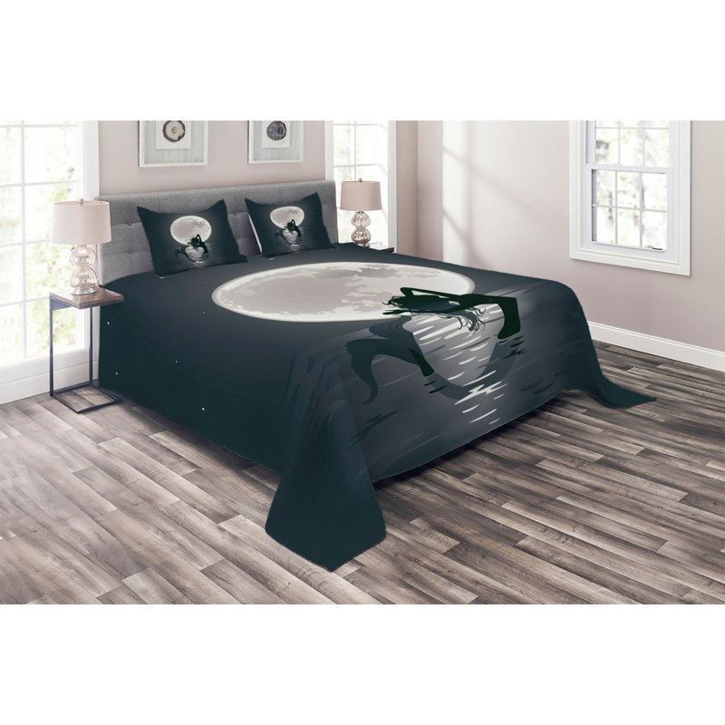 Polyester Coverlet, King Bedspread + 2 Shams