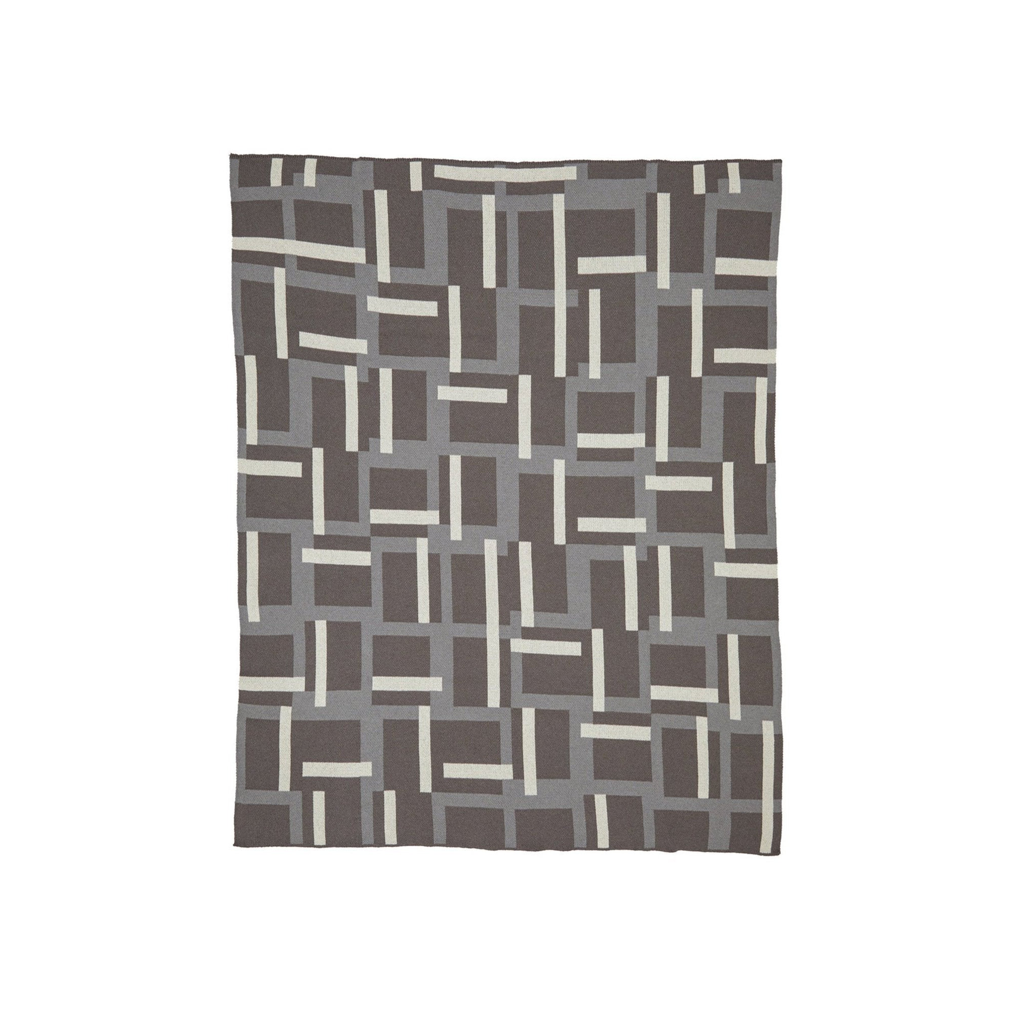 Modern Throw Blanket, Gray