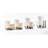 Transitional 4 Light Candle Shade Vanity Light