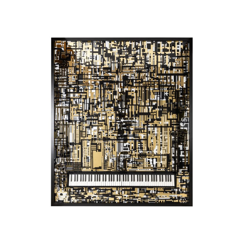 Piano, art mural Wibi