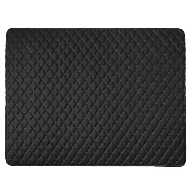 Odoms Non-Slip Door Mat, Black, 46" L x 40" W