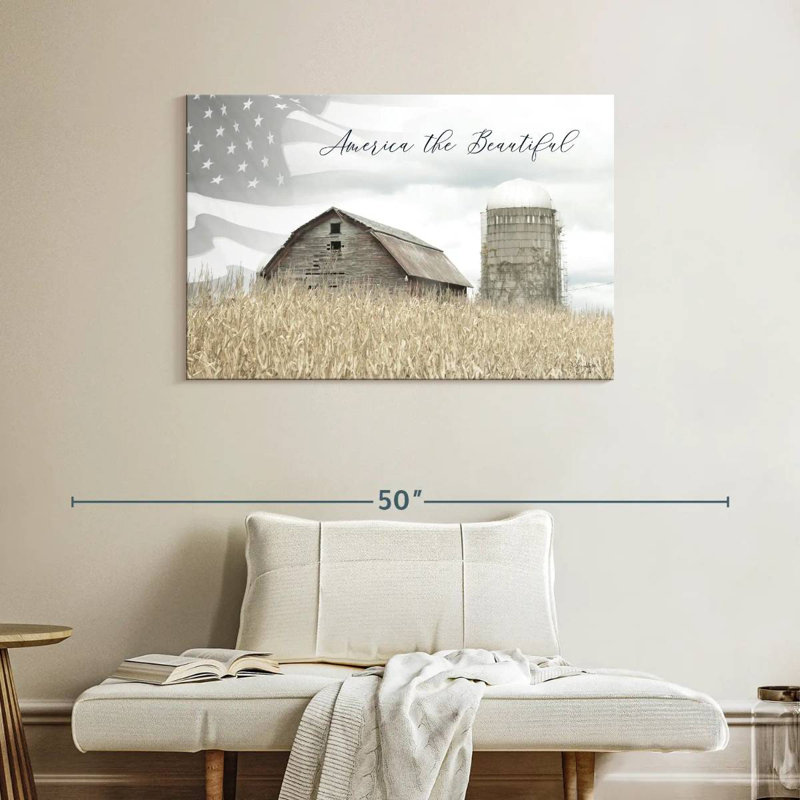 Lelar America The Beautiful Country, H 26 po x l 39 po