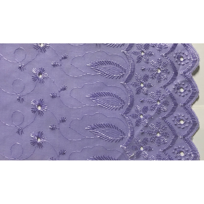 Hollander Cotton Blend Room Darkening Curtain Pair, Lavender, 42" W x 108" L
