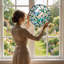 Birds Window Panel-1072275759