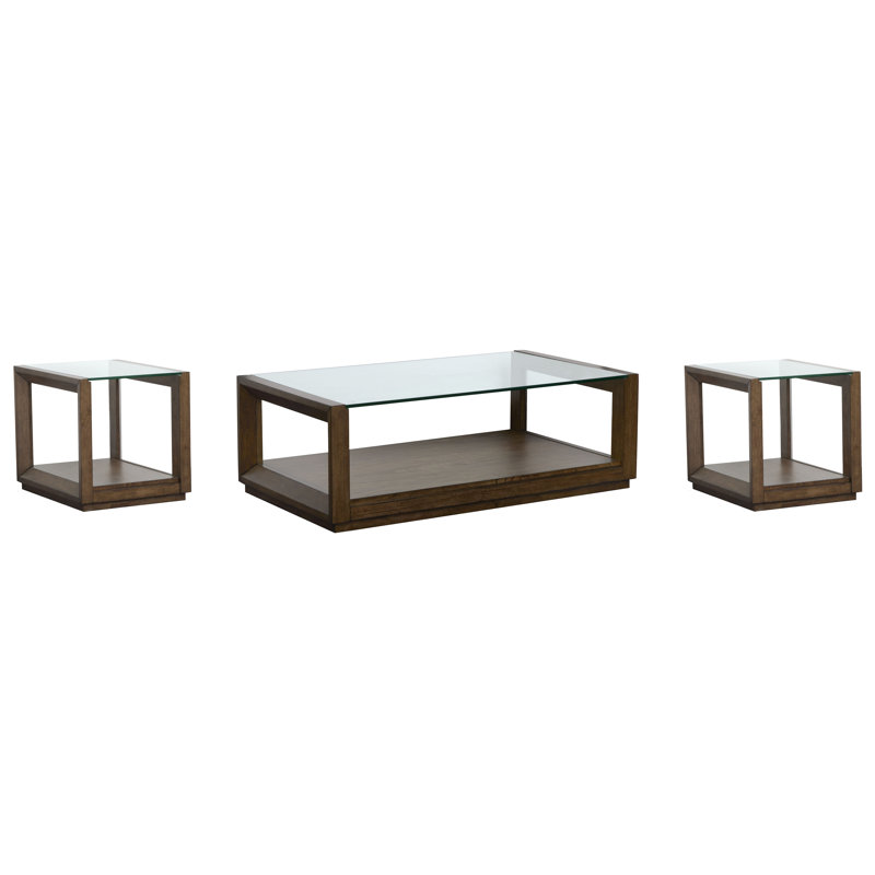 Rectangular Cocktail Table With 2 End Table, 3 Pieces: Coffee Table, 2 End Tables