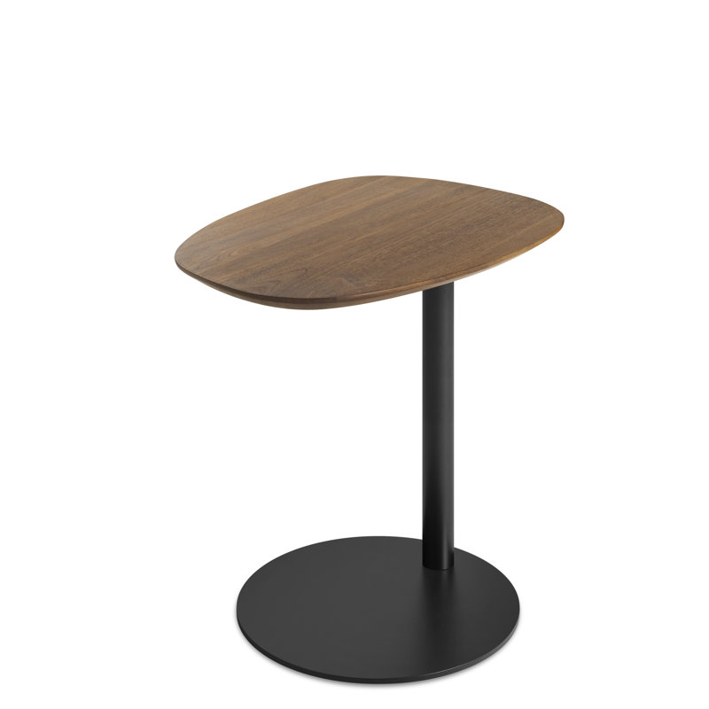 Table de bout Swole, Noyer / noir, 20" H x 20" W x 15" D