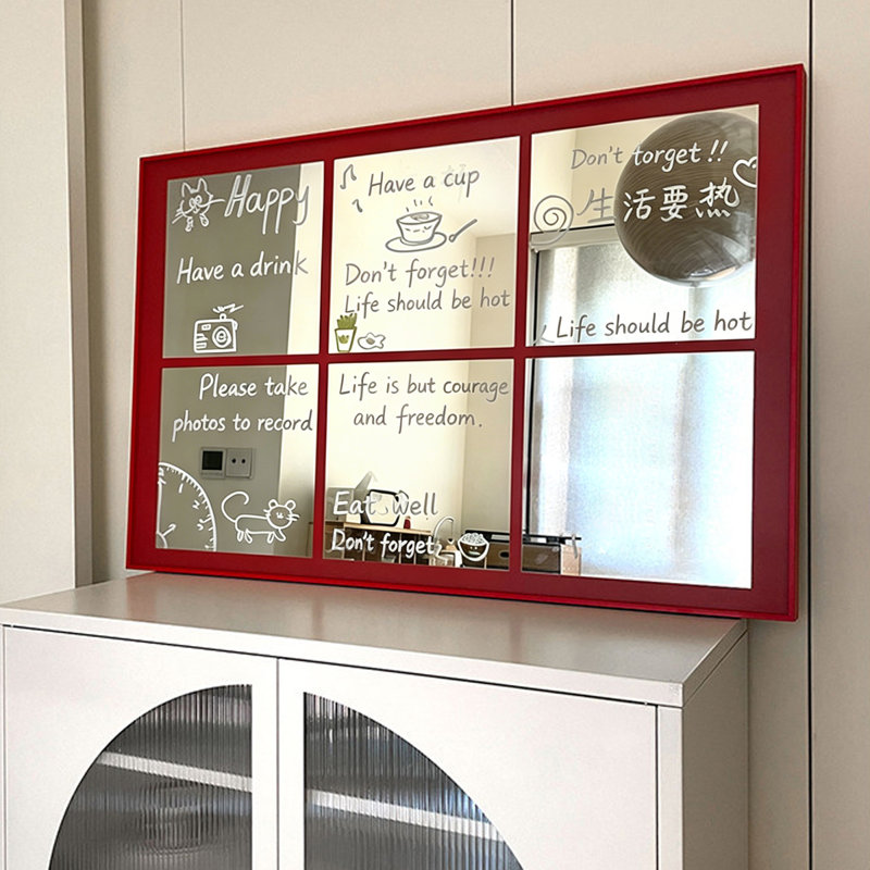 Miroir mural rectangulaire en aluminium, 39.37"W*27.56"H*1.97"D